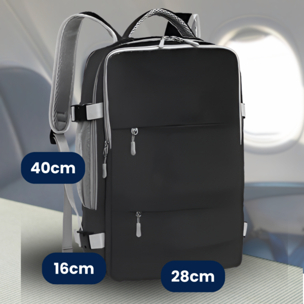 Mochila Viaje Carry On Viral Calzado Notebook Cabina Avion - Imagen 9