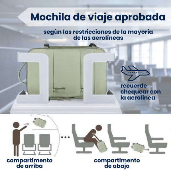 Mochila Viaje Carry On Viral Calzado Notebook Cabina Avion - Imagen 5