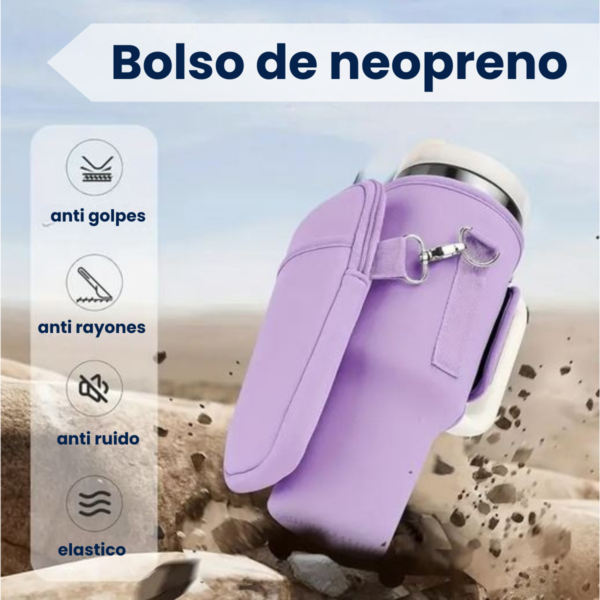 Kit Vaso Jarra Termica 1,2 Lt + Tapa Tapon + Funda Bandolera - Imagen 7