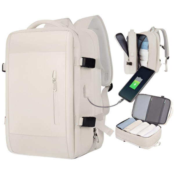 Mochila Viaje Carry On Viral Expandible Avion Notebook Usb