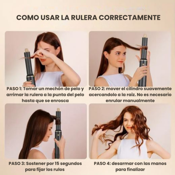 Secador Cepillo Buclera Aire Alisador de Pelo 5 en 1 - Imagen 3