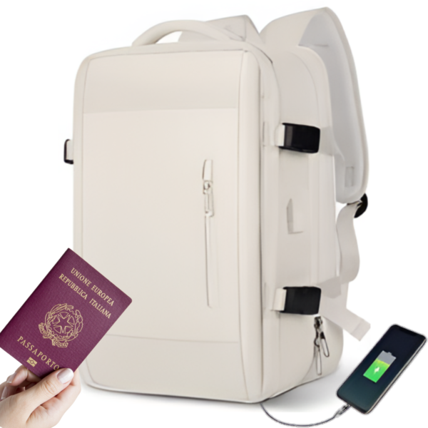Mochila Viaje Carry On Viral Expandible Avion Notebook Usb - Imagen 13
