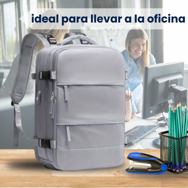 Mochila Notebook Impermeable Oficina Ejecutiva Facultad Usb - Imagen 7