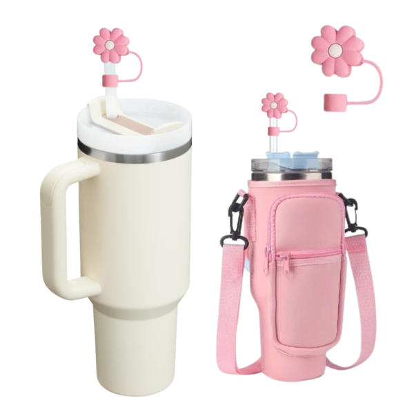 Kit Vaso Jarra Termica 1,2 Lt + Tapa Tapon + Funda Bandolera