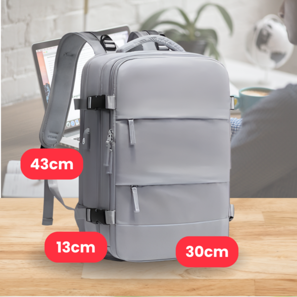 Mochila Notebook Impermeable Oficina Ejecutiva Facultad Usb - Imagen 6