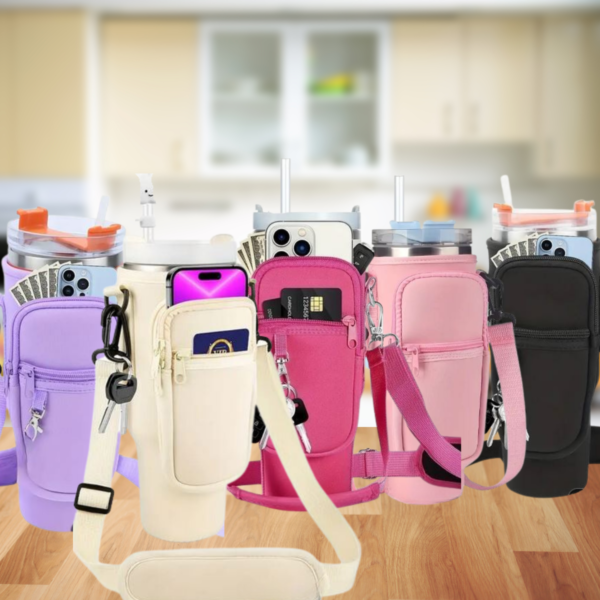 Funda Bandolera Neopreno Jarra Termica compatible con Stanley - Imagen 2