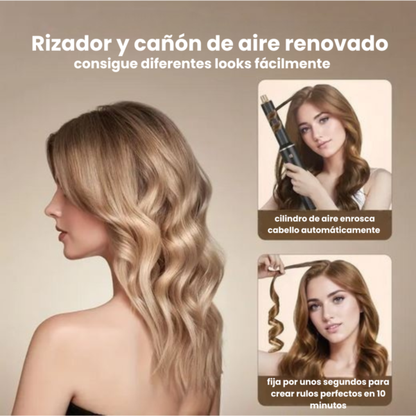 Secador Cepillo Buclera Aire Alisador de Pelo 5 en 1 - Imagen 4