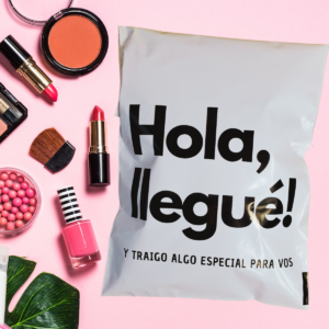 Bolsa adhesiva 20x30cm "Hola llegué"